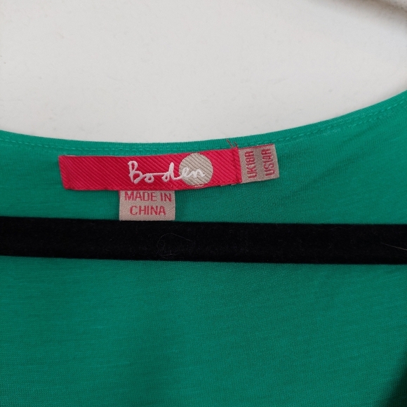 Boden Green Sleeveless Cocktail Maxi Dress Size 14 - Picture 4 of 8